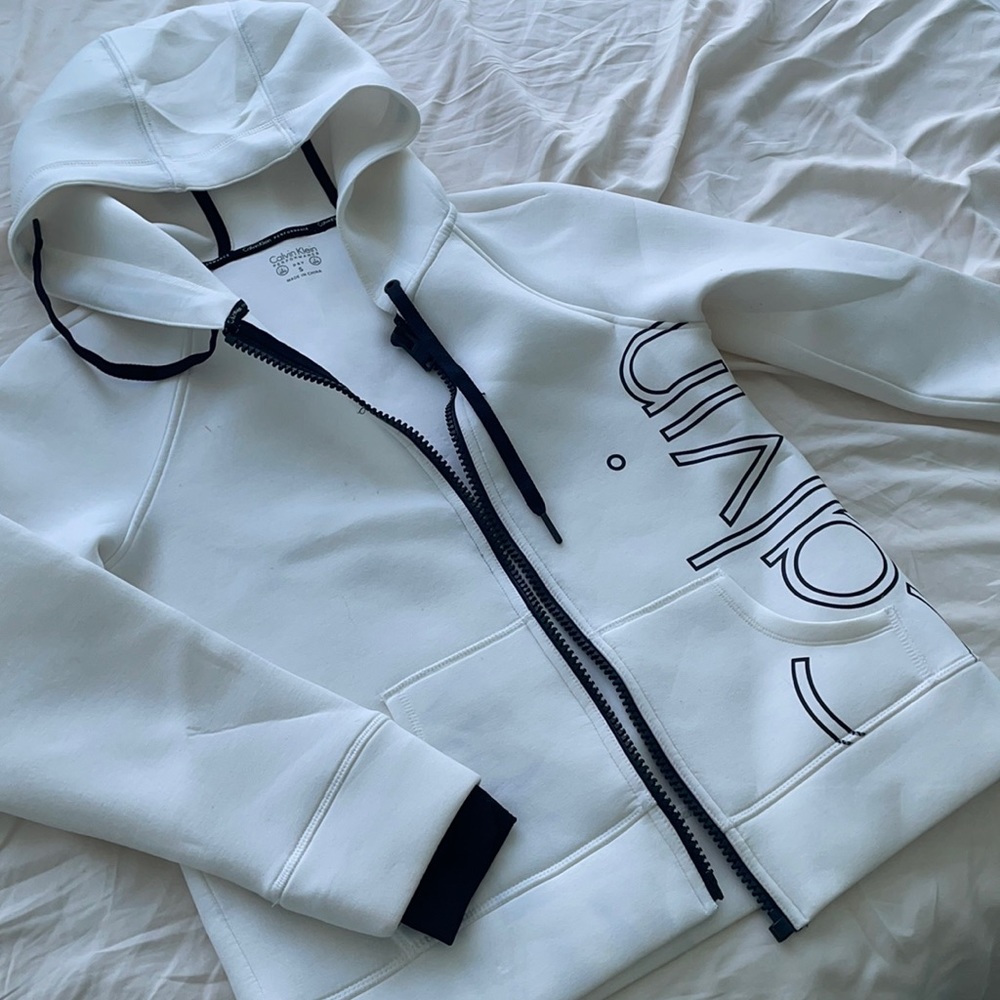 Calvin Klein white sweater